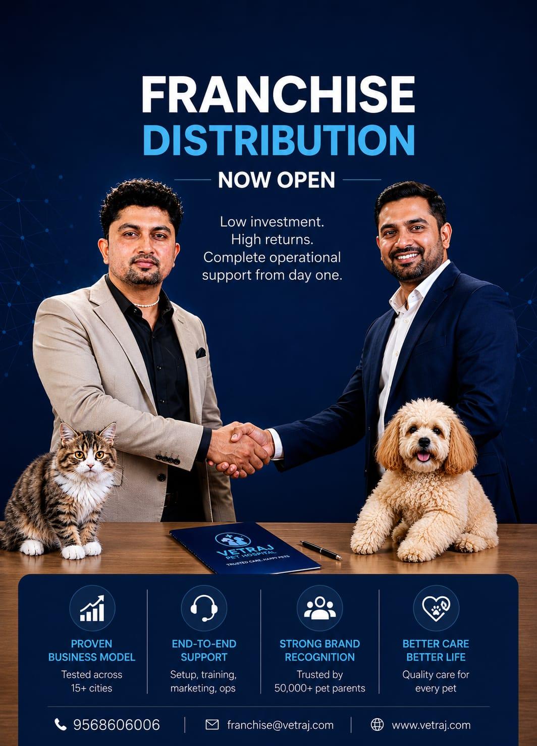 Franchise Distribution Now Open — Be a part of India's most trusted pet healthcare brand