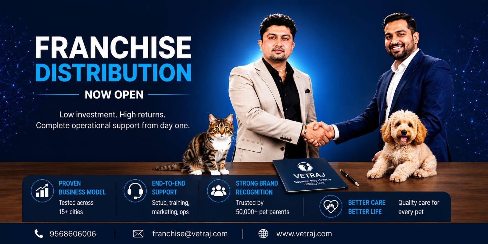 Franchise Distribution Now Open — Be a part of India's most trusted pet healthcare brand